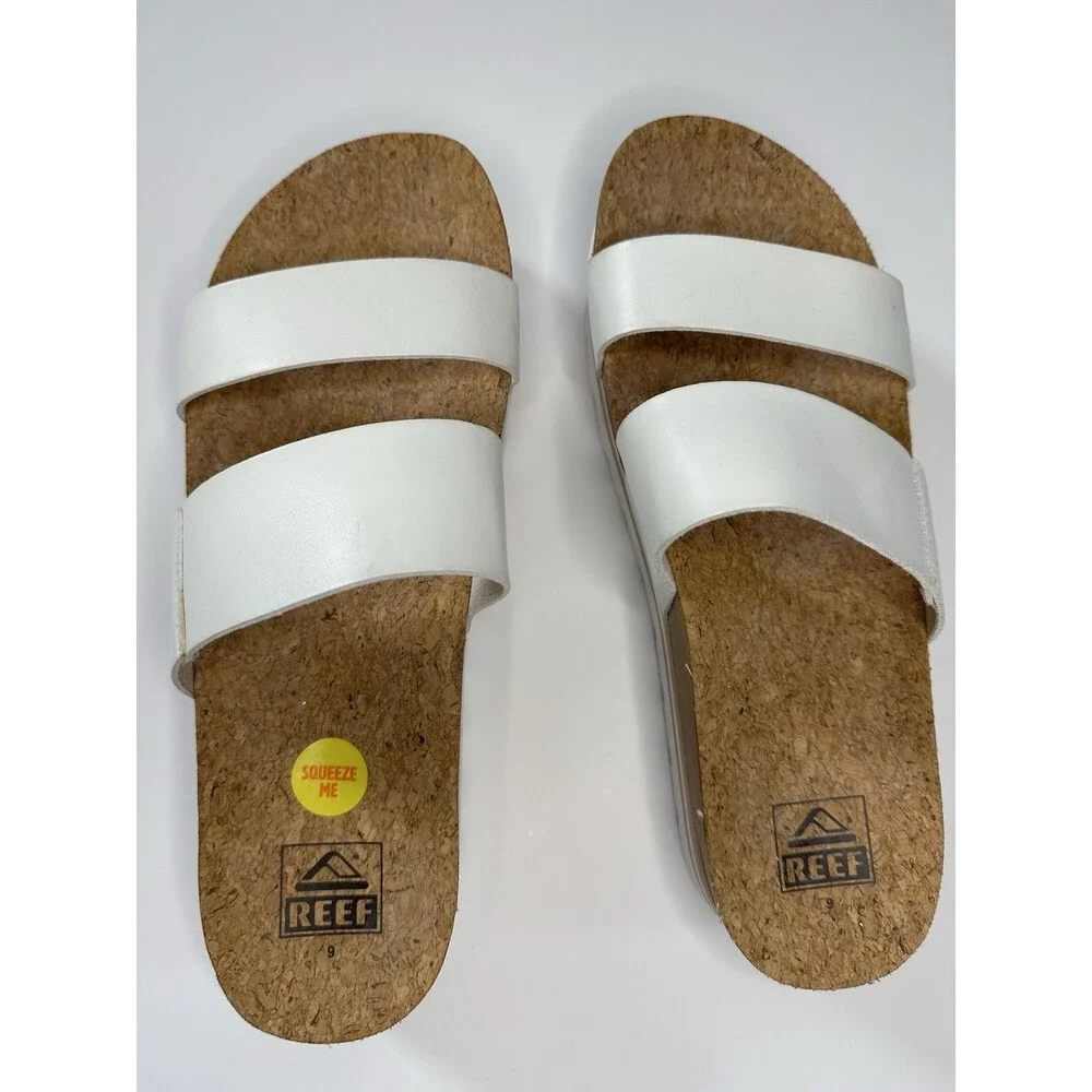 REEF  Vista Hi Platform Sandal Women's White Size 9 NWOT REEF